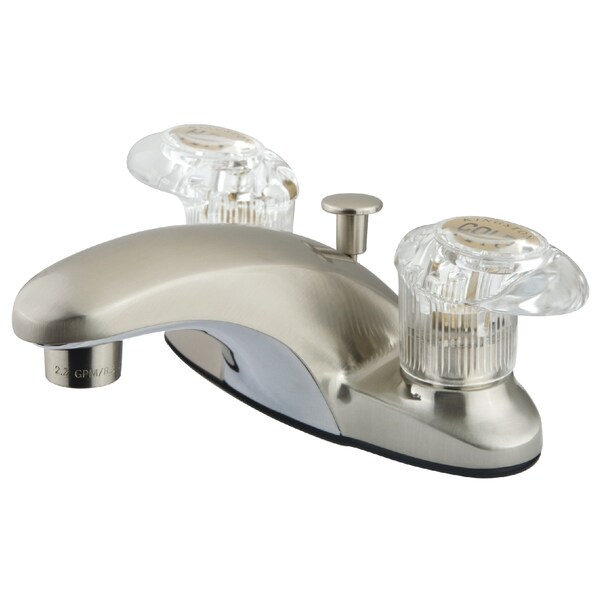 4" Centerset Bathroom Faucet, Brushed Nickel